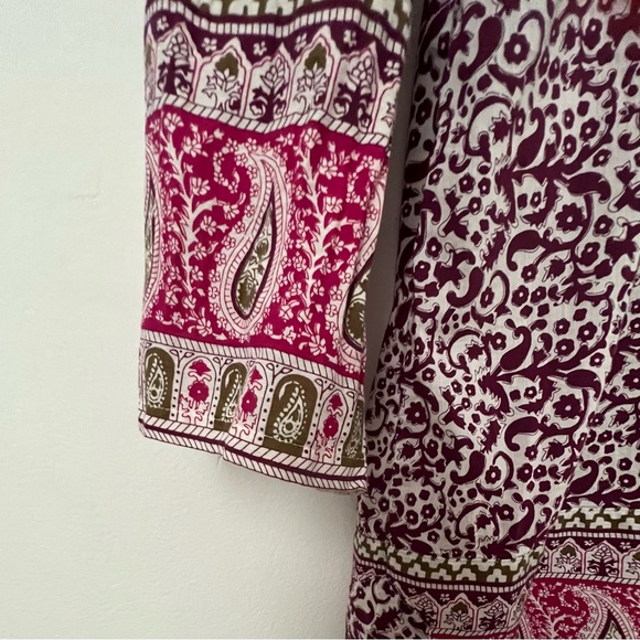 Athleta Laguna Paisley Coverup in Raspberry Surat Color - Picture 7 of 9